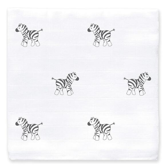Muslin Newborn Swaddle Blanket Cotton Zebra Visual Sensory Amazing Baby NEW - Picture 1 of 8